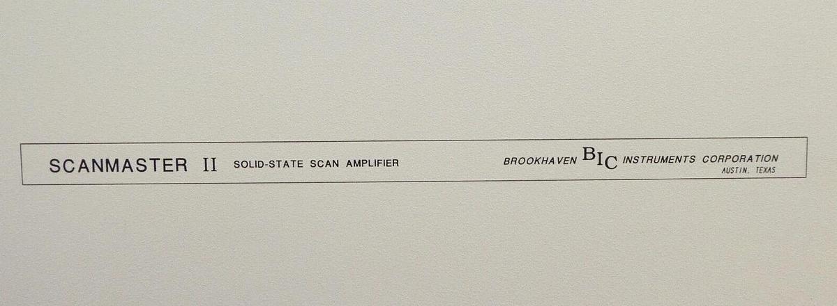 Used Brookhaven SM 350 Solid-State Amplifier SCANMASTER II Varian E20000180 Working