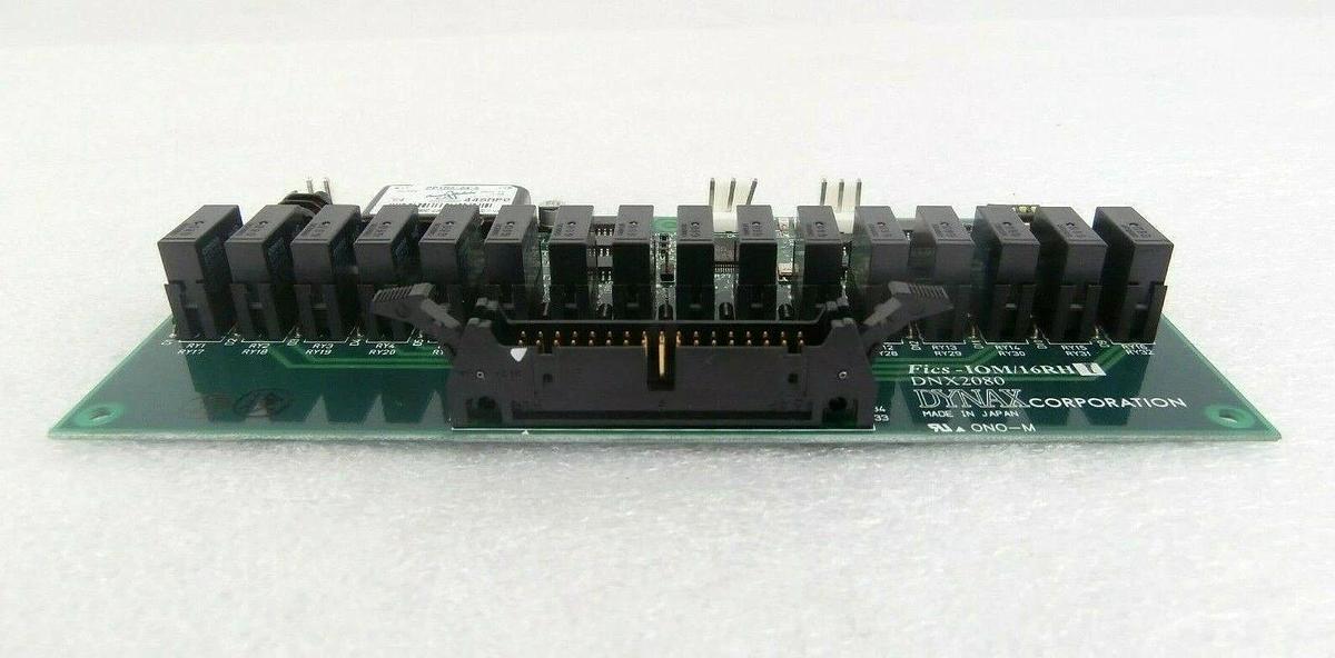 Used Dynax DNX2080 Terminal Relay Board PCB Fics-IOM/16RH1 TEL T-3044SS Working Spare