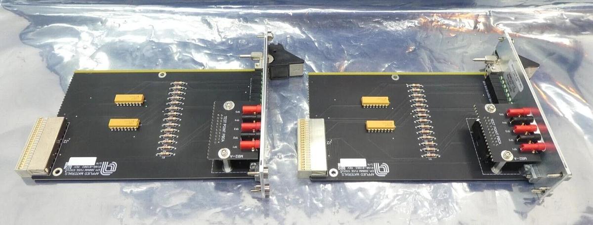 Used AMAT Applied Materials 0100-01803 Fuse Status PCB Card 0090-03172 Lot of 2 Spare