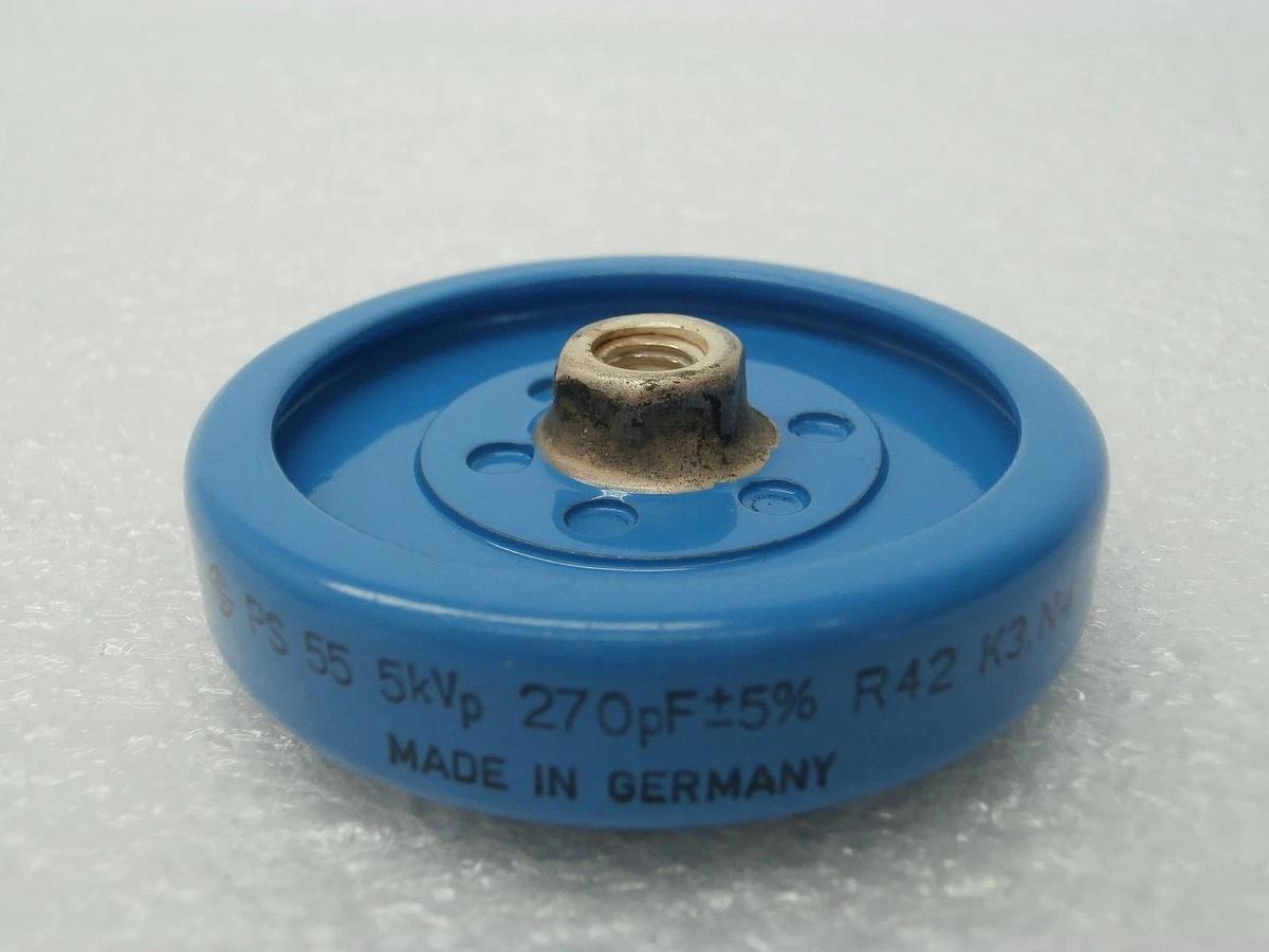 Used AMAT Applied Materials 0021-10747 RF Match Capacitor Assembly Inner Coil Working