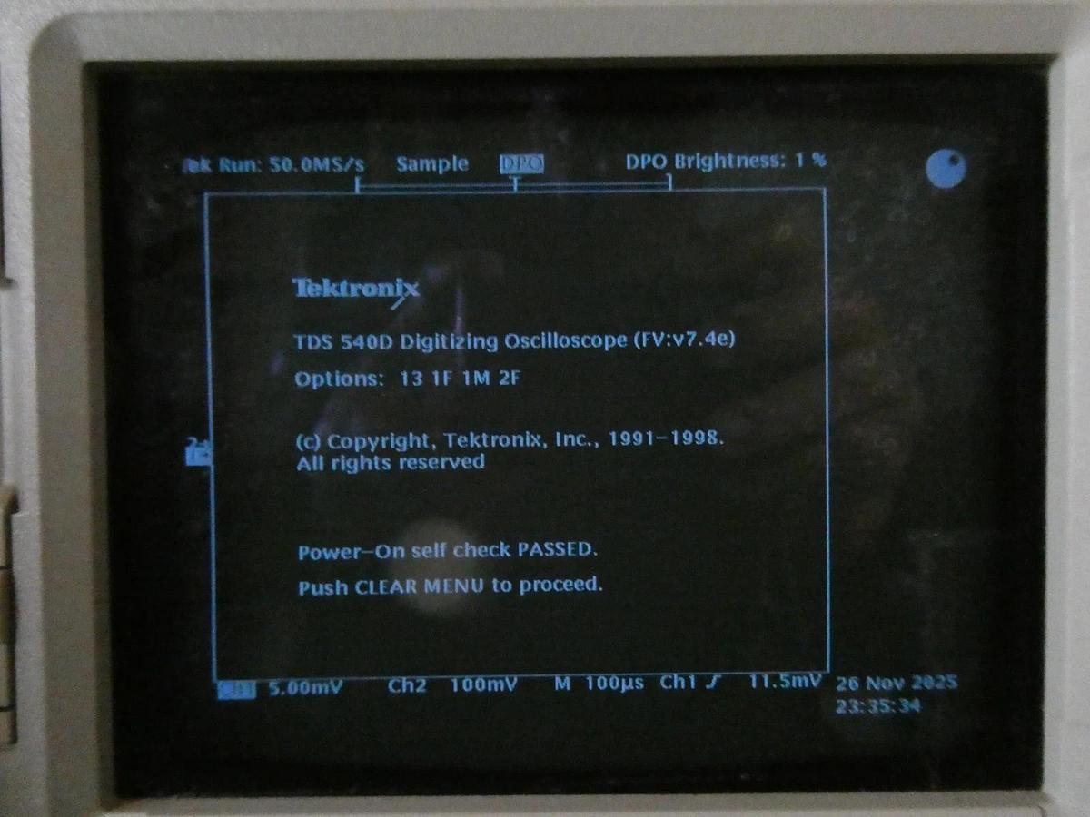 Used Tektronix TDS 540D 4-Channel Digital Oscilloscope 13 1F 1M 2F Untested Surplus