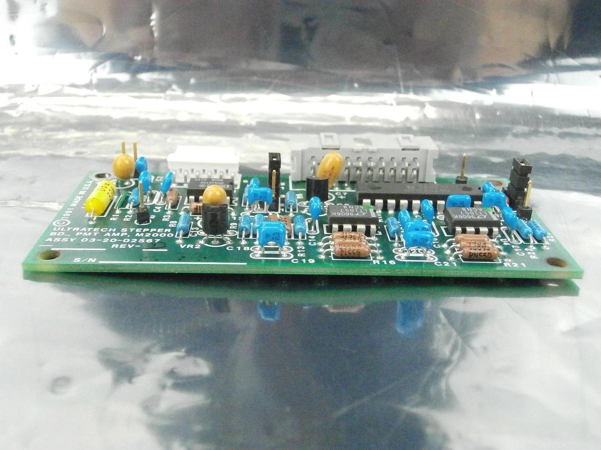Used Ultratech Stepper 03-20-02567 Photomultiplier Amplifier M2000 PCB Board Used