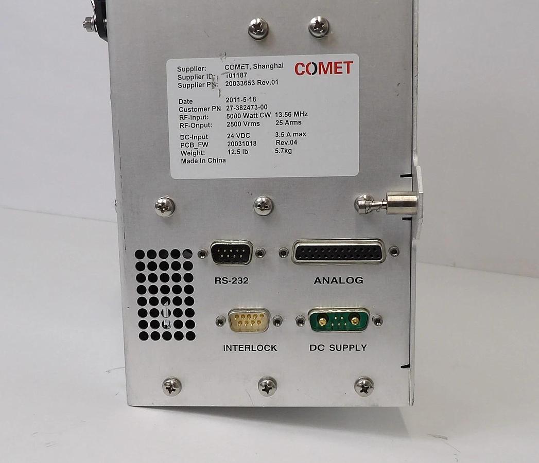 Used Comet Technologies 20033653 RF Match Lam Research 27-382473-00 Untested As-Is