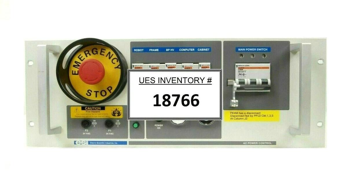 Used ESI Electro Scientific Industries AC Power Control Unit 9250 Laser System Spare