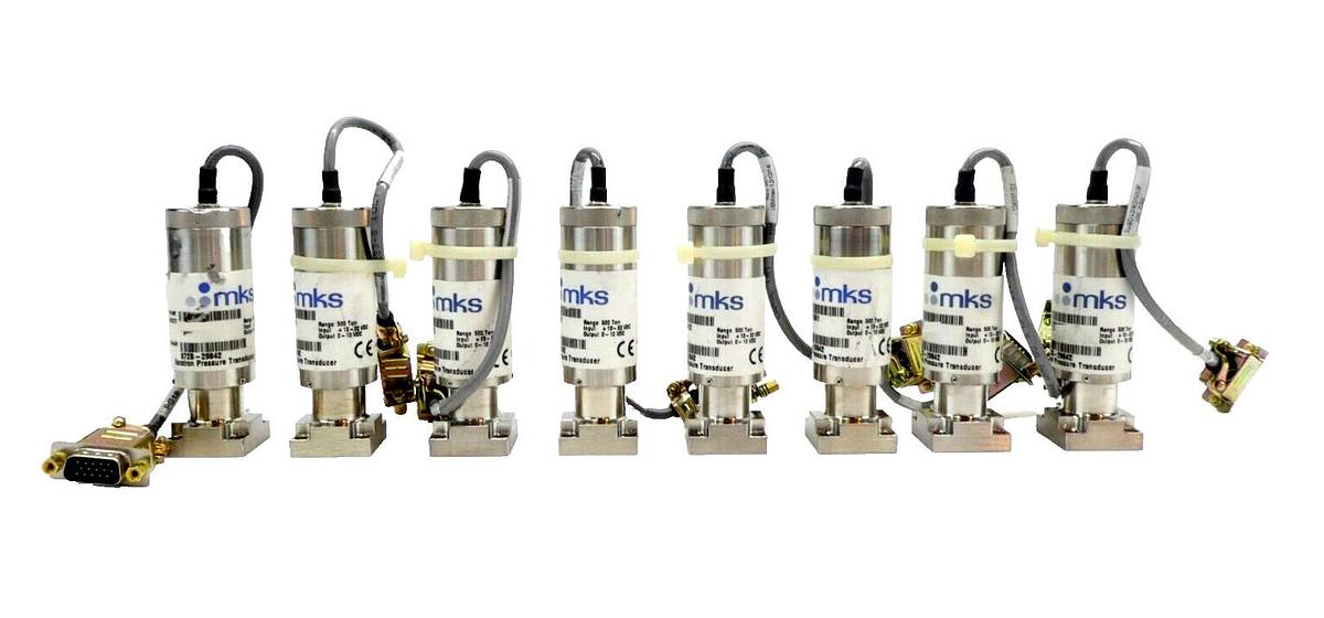 Used MKS Instruments 872B-29942 Baratron Pressure Transducer Lot of 8 Working Surplus