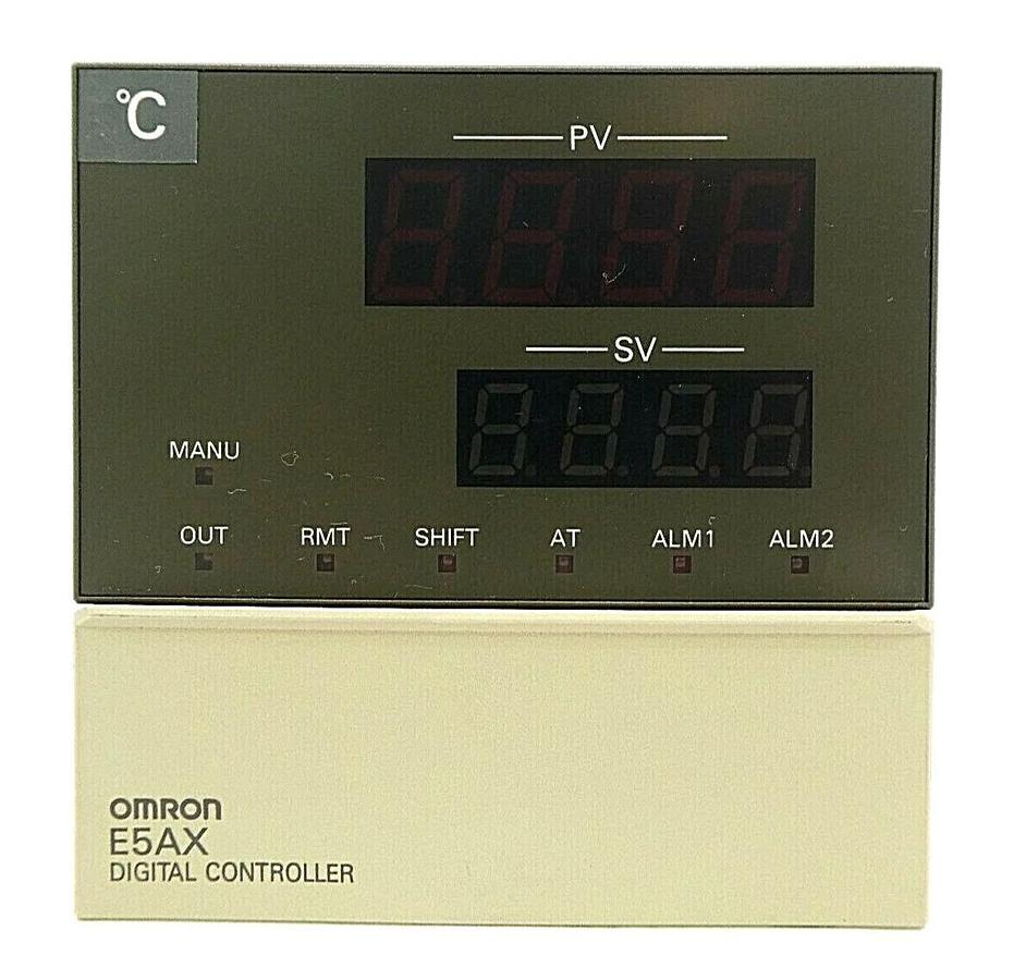Used Omron E5AX-LA02 Digital Process Temperature Humidity Controller °C Working Spare