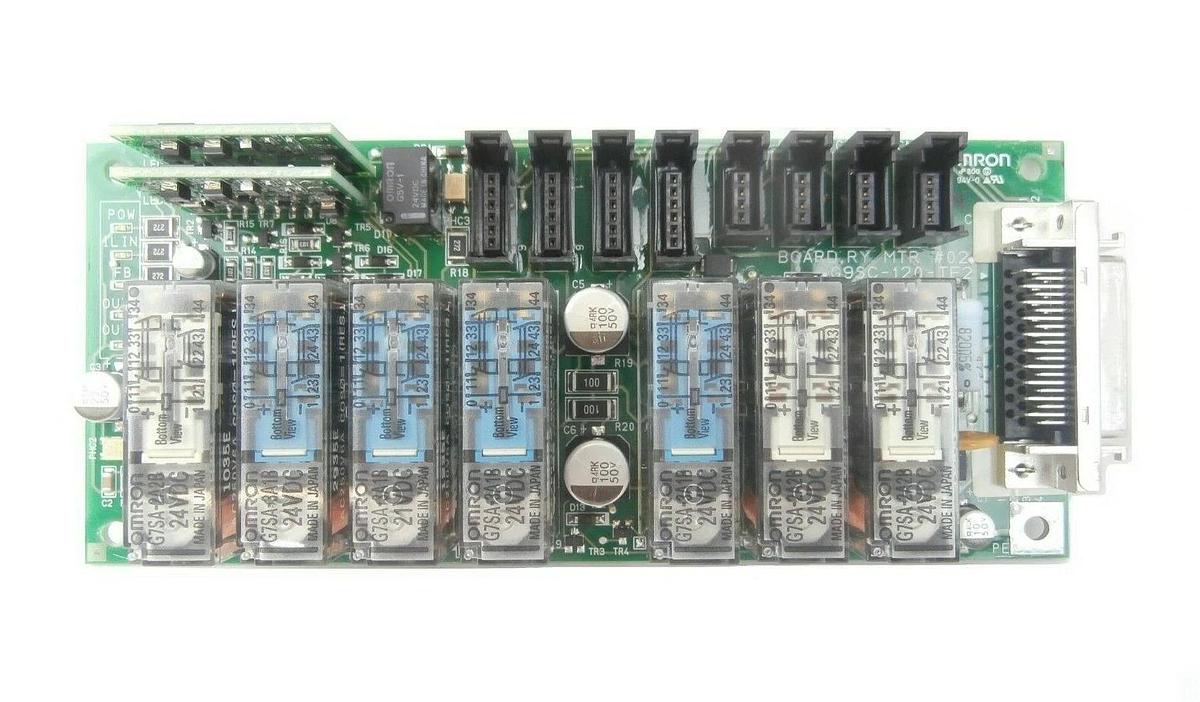 Used Omron G9SC-120-TE2 RY MTR #02 PCB Board TEL Tokyo Electron Lithius Working Spare