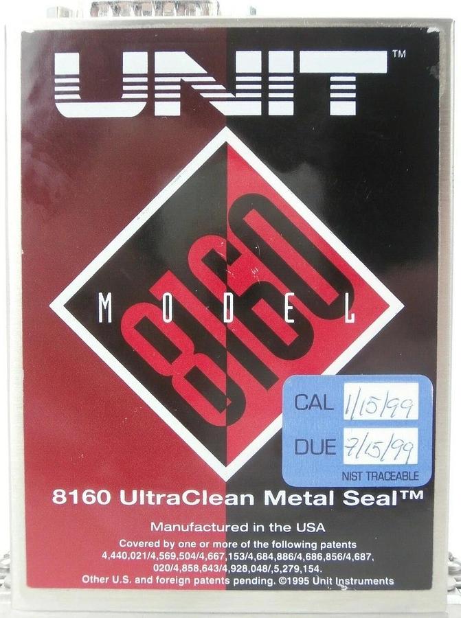 Used UNIT Instruments UFC-8160 Mass Flow Controller MFC 200 SCCM SF6 Working Spare