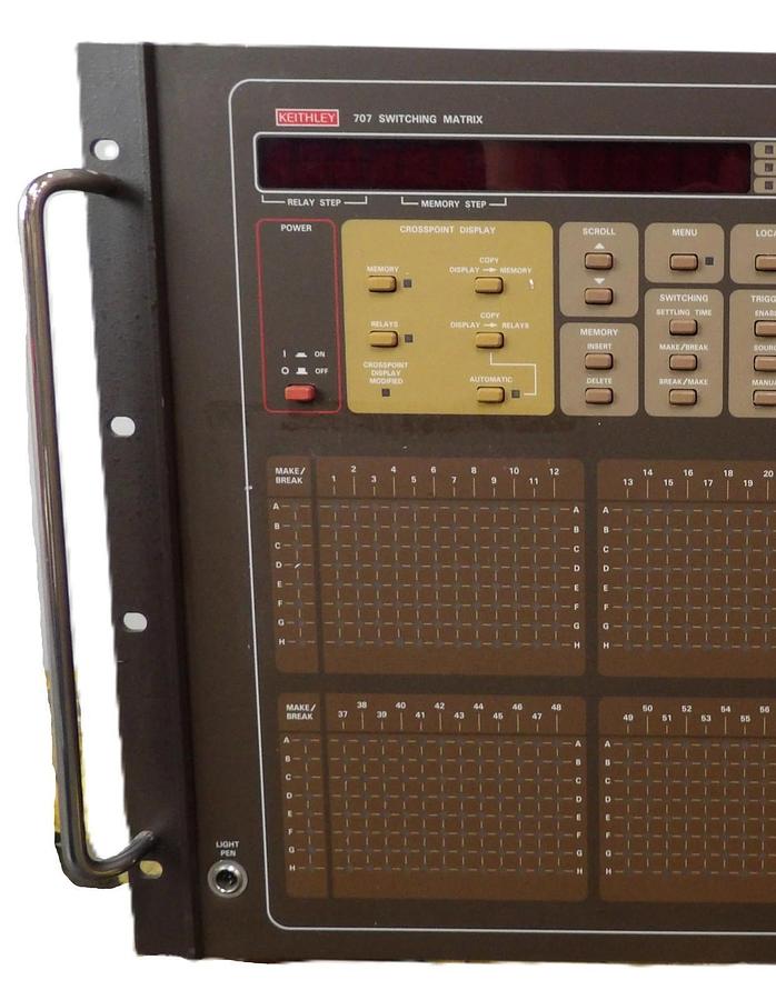 Used Keithley 707 Switching Matrix Mainframe with 7072 Semiconductor Card Working