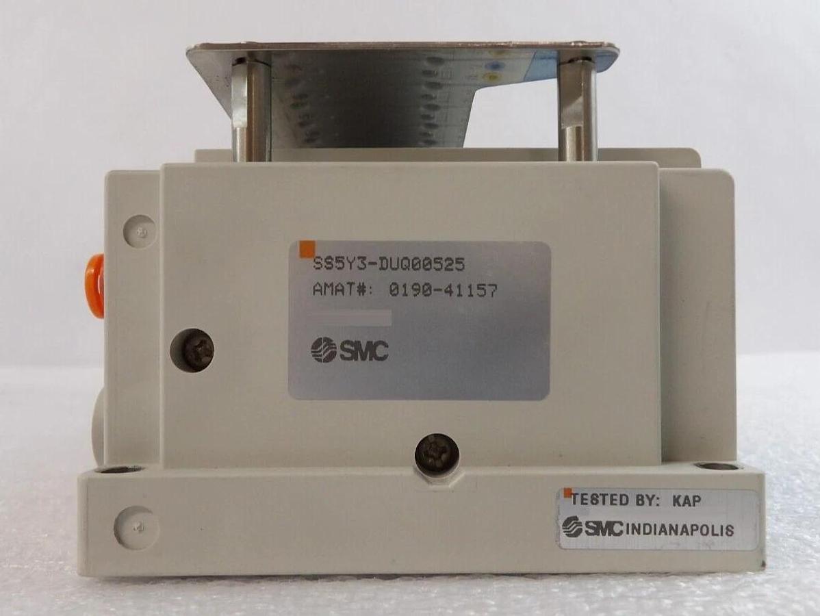Used SMC SS5Y3-DUQ00526 16-Port Ethercat Pneumatic Manifold AMAT 0190-41157 Working