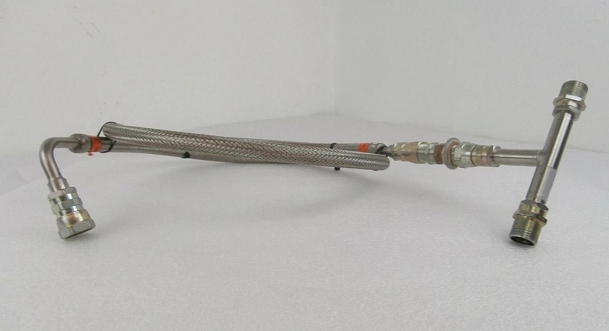 Used CTI-Cryogenics 8043074 Cryopump Supply CryoLine 6 Foot with Tee 3918059 Working