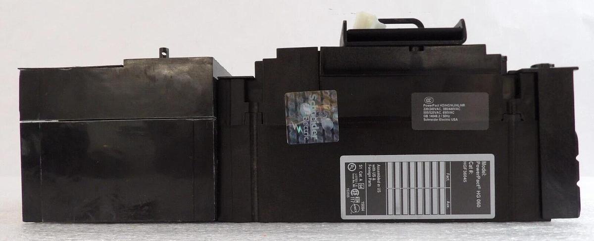 Used Square D HGF36045 Circuit Breaker PowerPact HG 060 ELM150HD Working Surplus
