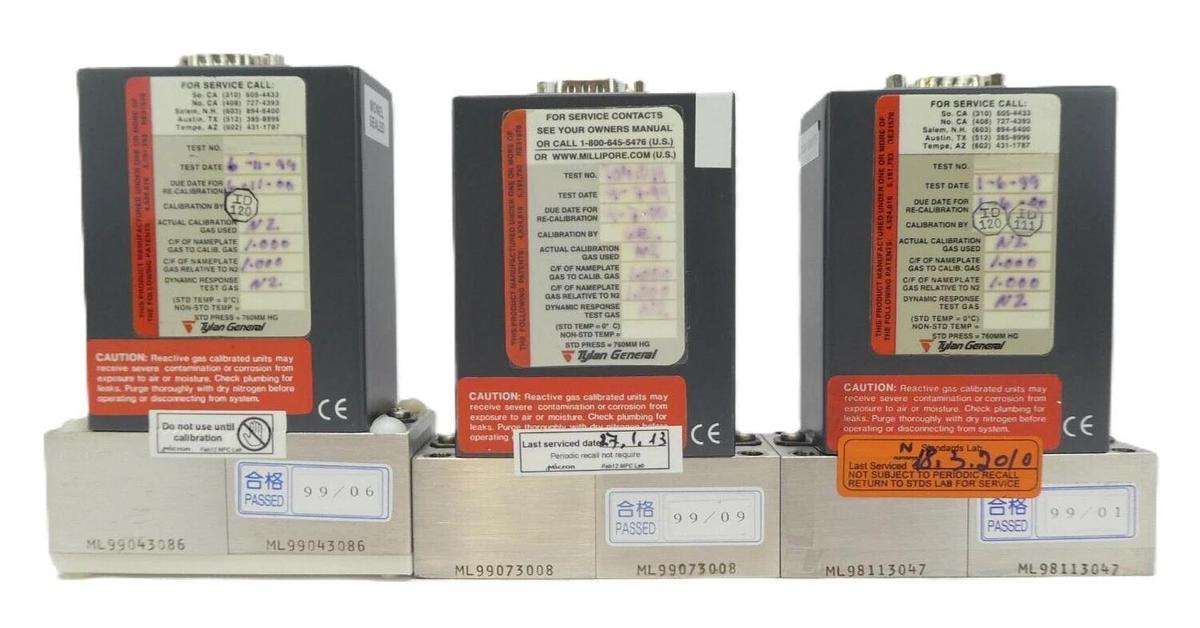 Used Tylan FC-2979MEP5-M Mass Flow Controller MFC 2979MEP5 Lot of 4 OEM Refurbished