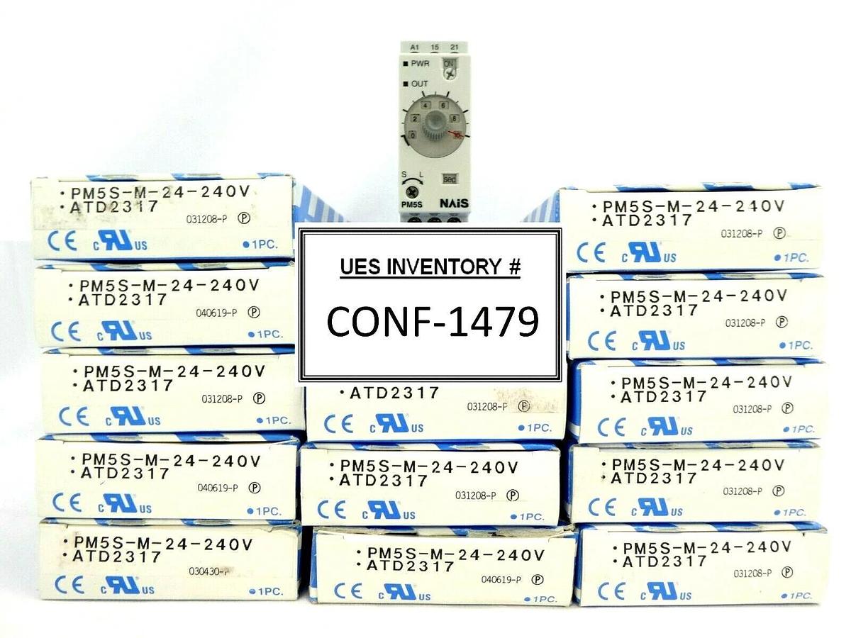 Matsushita PM5S-M-24-240V Multirange Timer NAiS PM5S ATD2317 Lot of 15 New