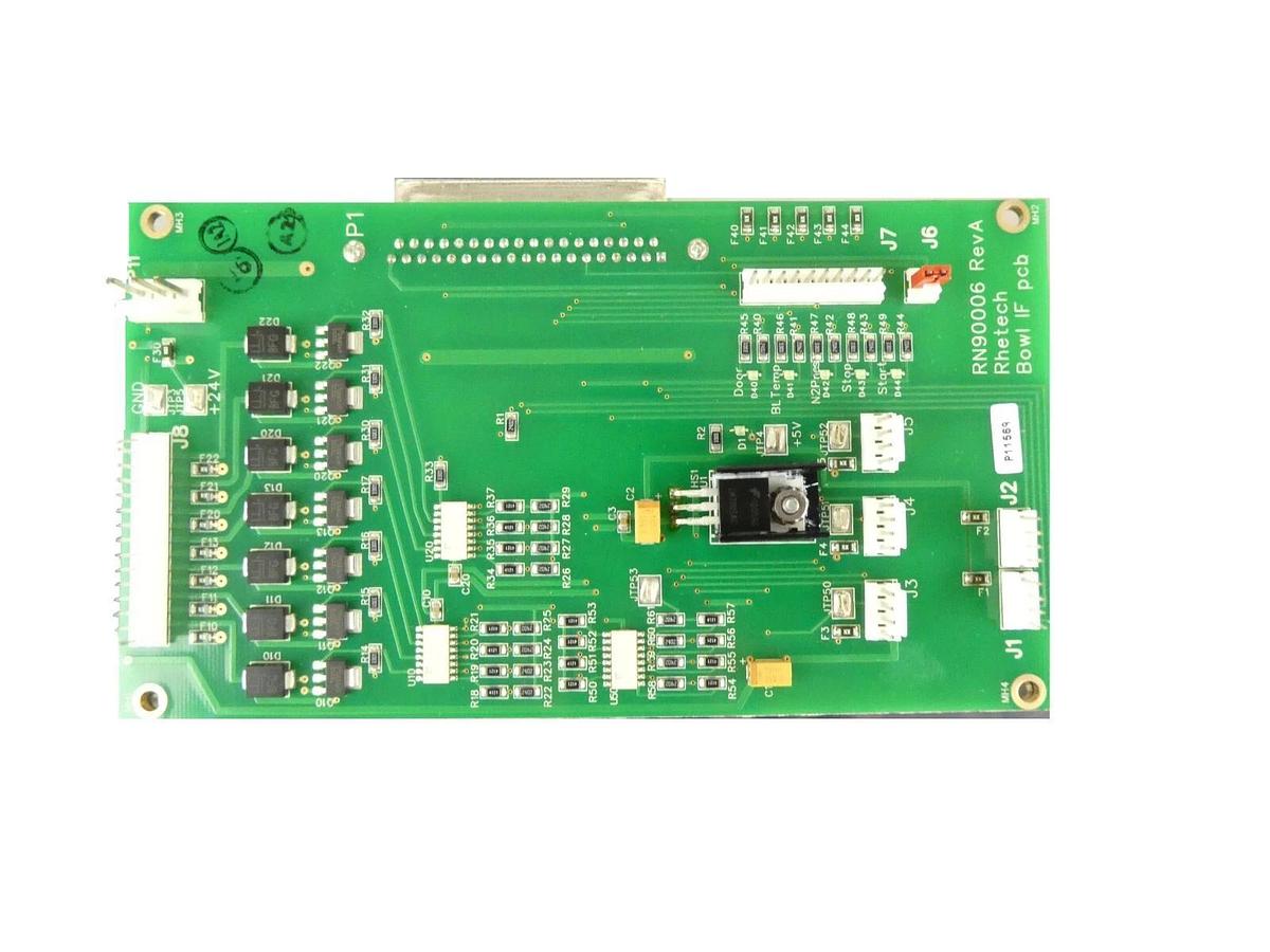 Used Rhetech Inc RN90006 SRD Main Bowl IF Interface PCB Board OEM Refurbished