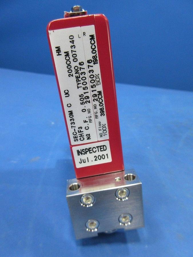 Used Horiba STEC SEC-7330M Mass Flow Controller CHF3 200CCM Lot of 2 Used Working