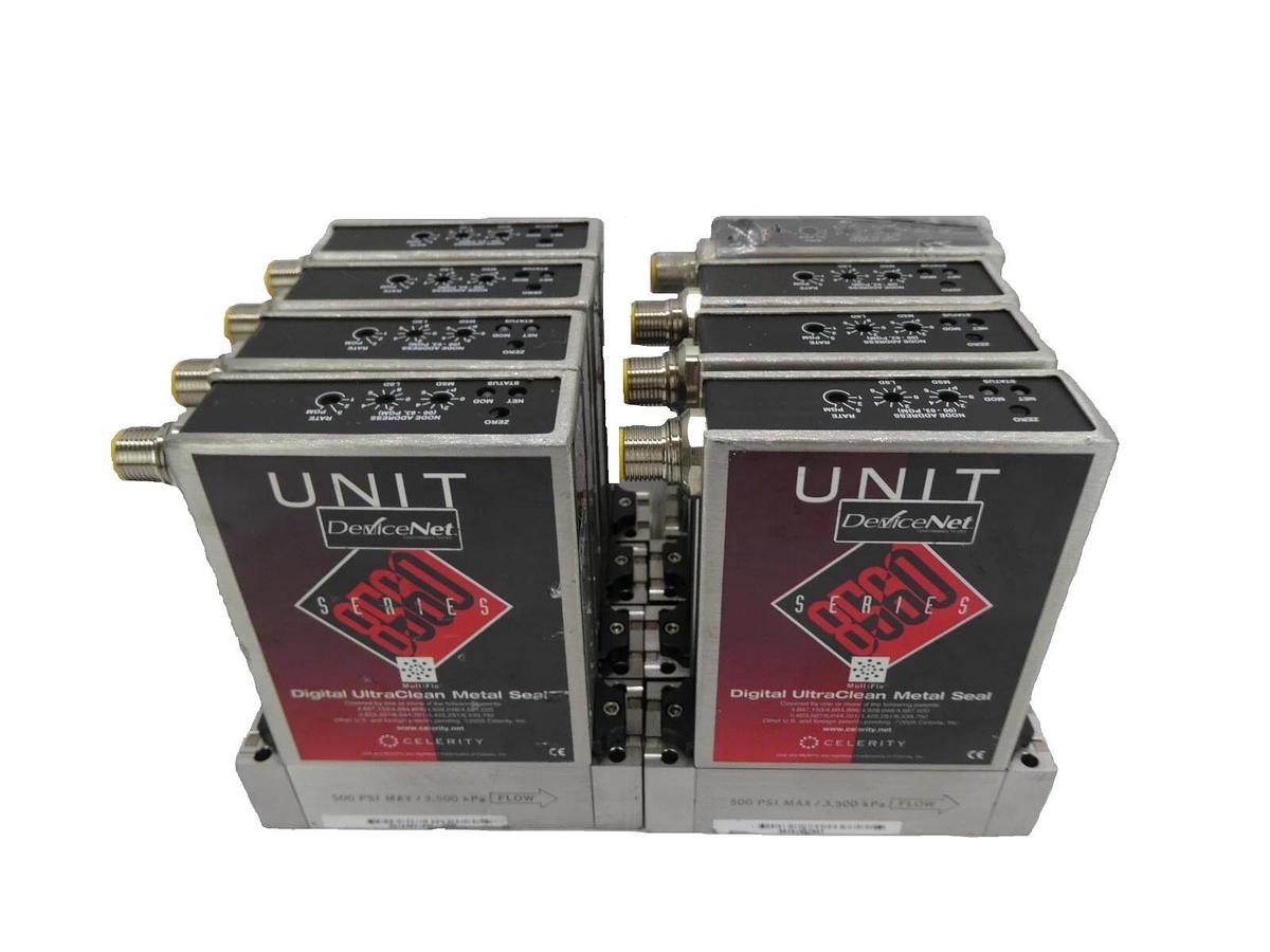 Used Celerity UFC-8565C Mass Flow Controller MFC N2 Reseller Lot of 8 Working