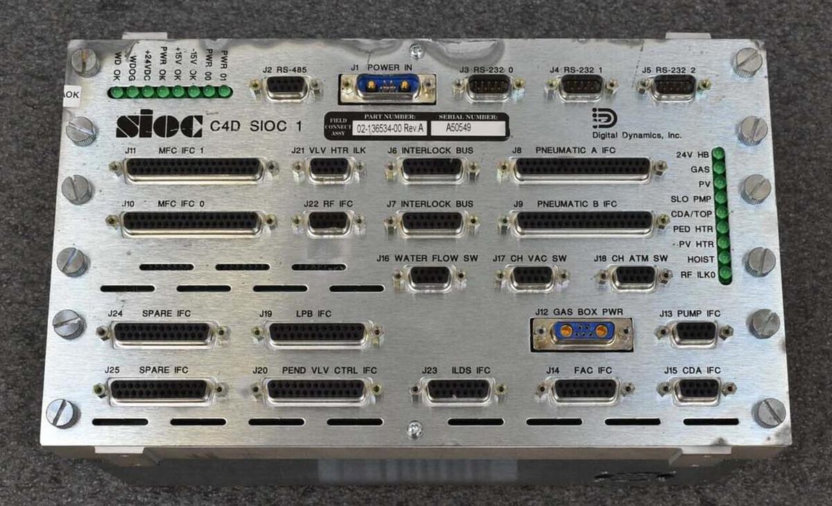 Used Novellus Systems 02-267698-00 C4D SIOC 1 Module Assembly Spare Surplus