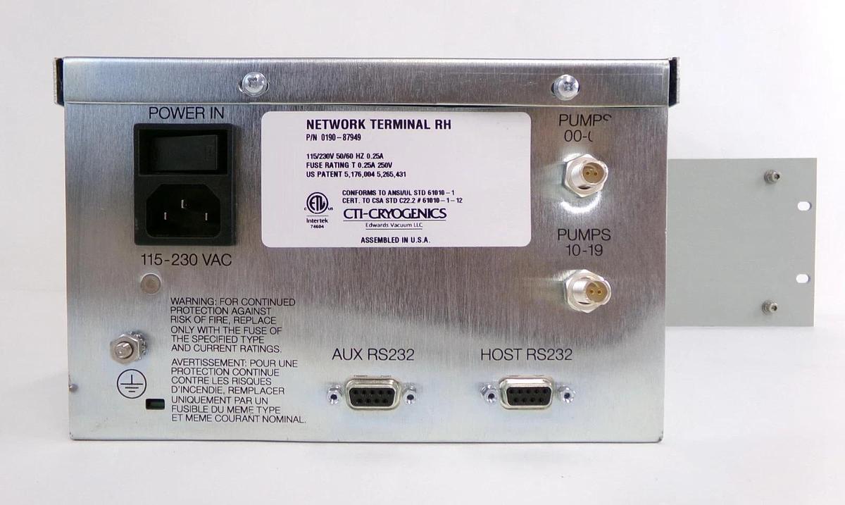 Used Edwards CTI-Cryogenics 0190-87949 On-Board Network Terminal Module Working