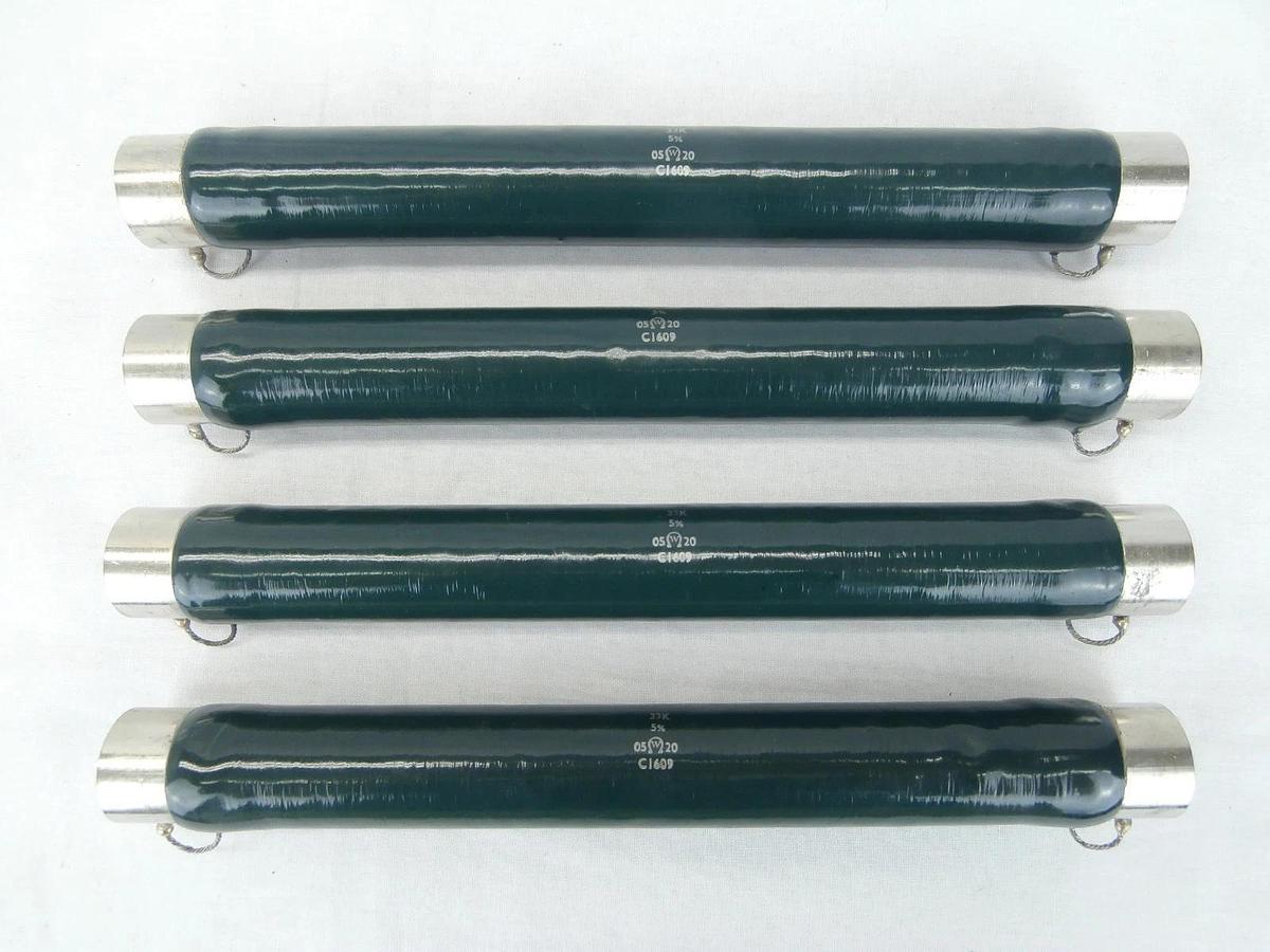 Used Welwyn C1609 Tubular Vitreous Enamelled Wirewound Resistor 33K 5% Lot of 4 Used