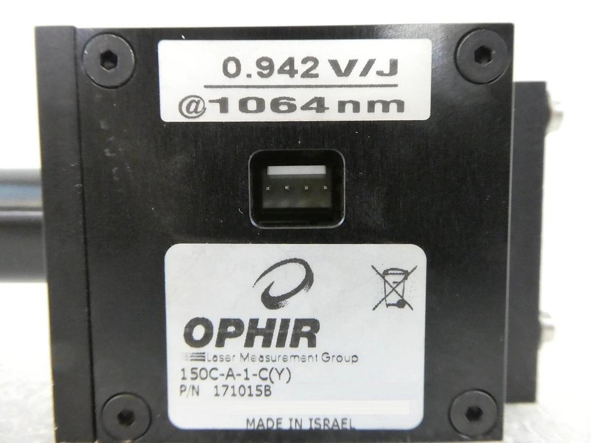 Used Ophir Optronics Solution 171015B Laser Sensor 150C-A-1-C(Y) with Filter Working