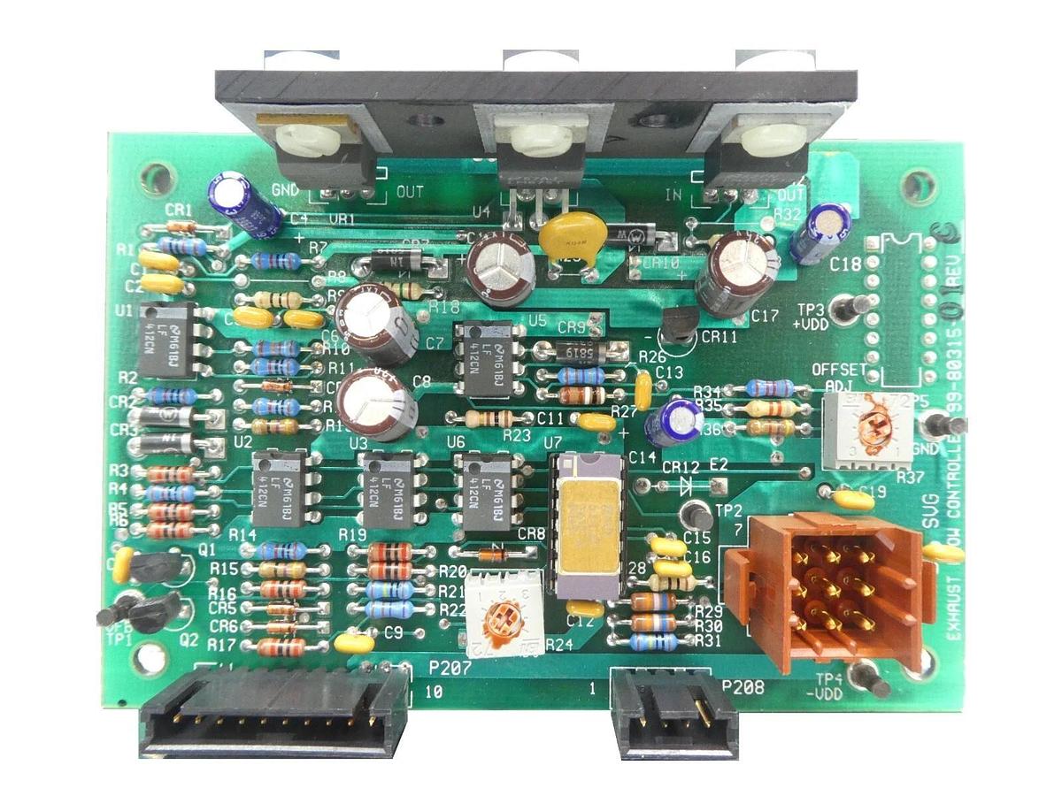 Used SVG Silicon Valley Group 99-80315-01 Exhaust Flow Controller PCB Rev. C Working