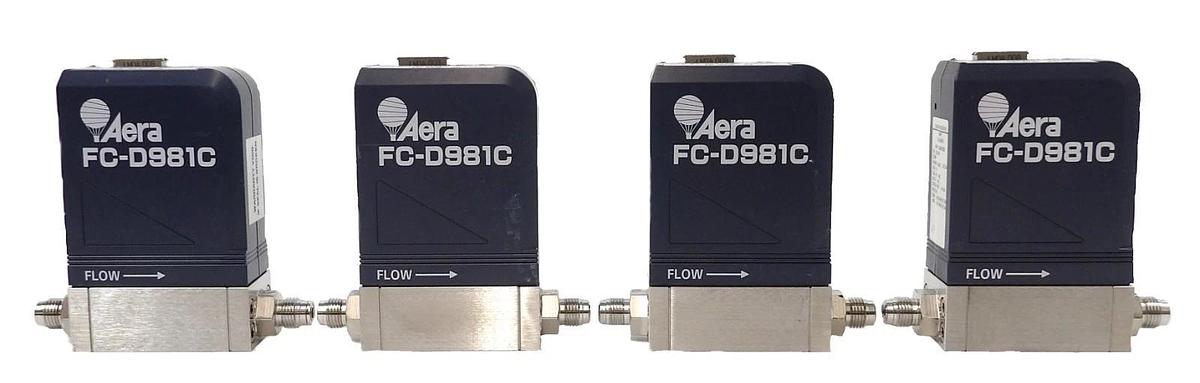 Used Aera FC-D981C Mass Flow Controller MFC 10000 SCCM Lot of 4 Surplus