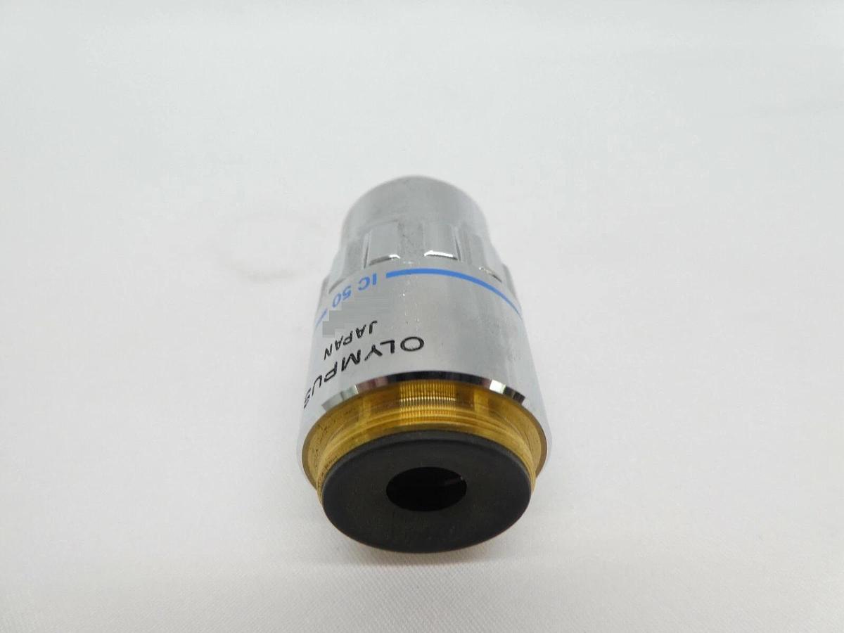 Used Olympus Microscopy MSPlan 50 Microscope Objective 0.80 ∞/0 f=180 IC 50 Working