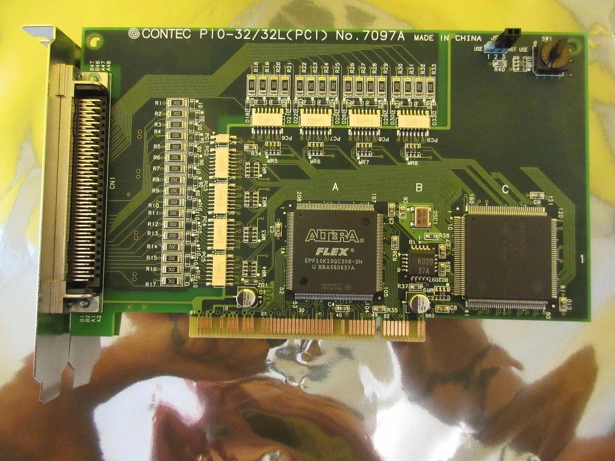 Used Contec PIO-32/32L(PCI) Isolated Digital I/O Board PCB 7097A Working Surplus