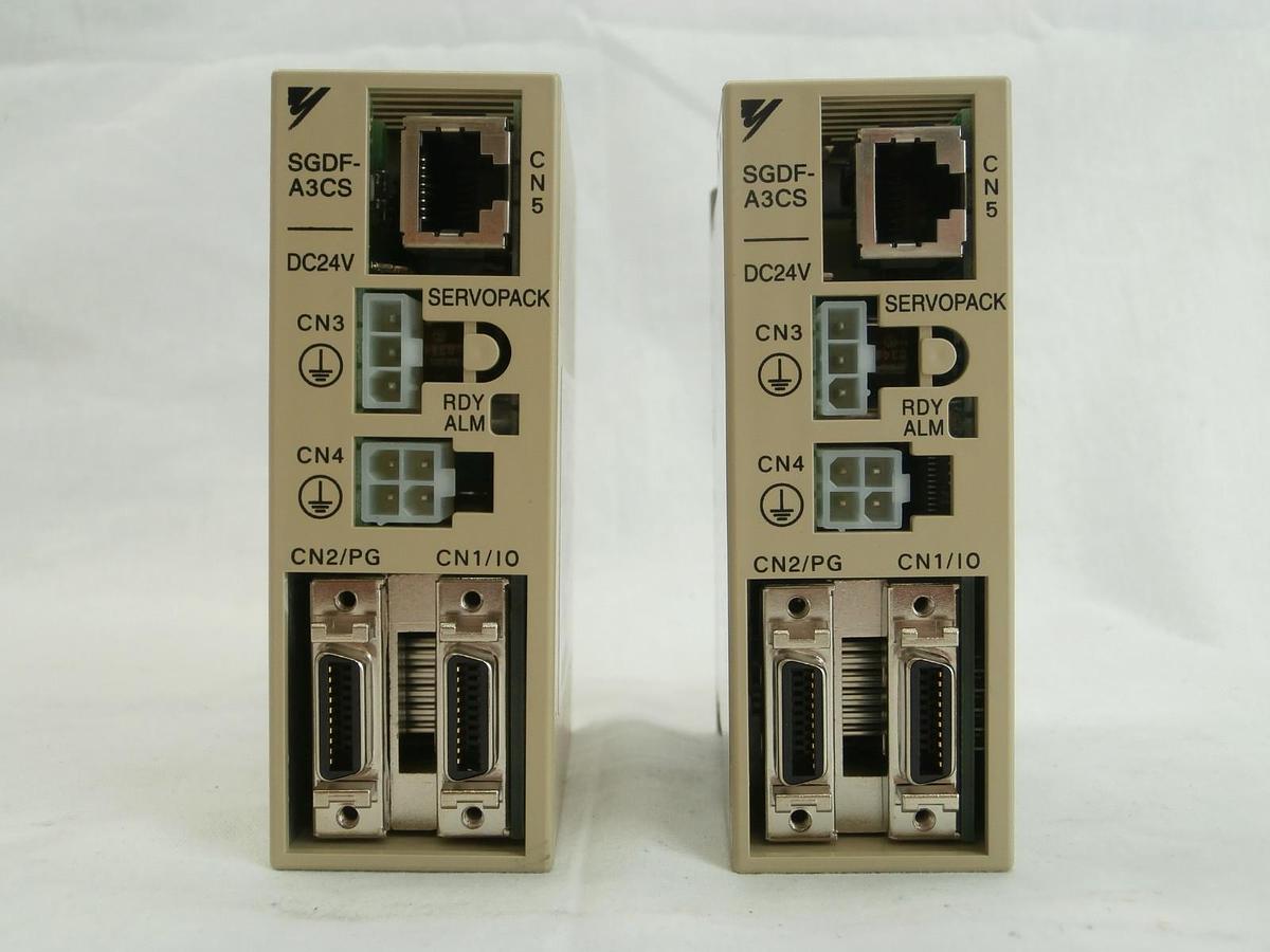 Used Yaskawa SGDF-A3CS Servo Drive SERVOPACK Reseller Lot of 2 Shinko VHT5-1-1 Used