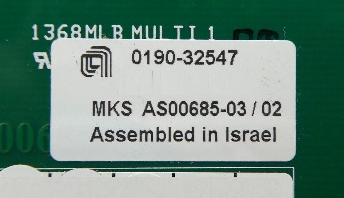 Used MKS Instruments AS00685-03 Sycamore Polisher V3 Distribution PCB AMAT 0190-32547
