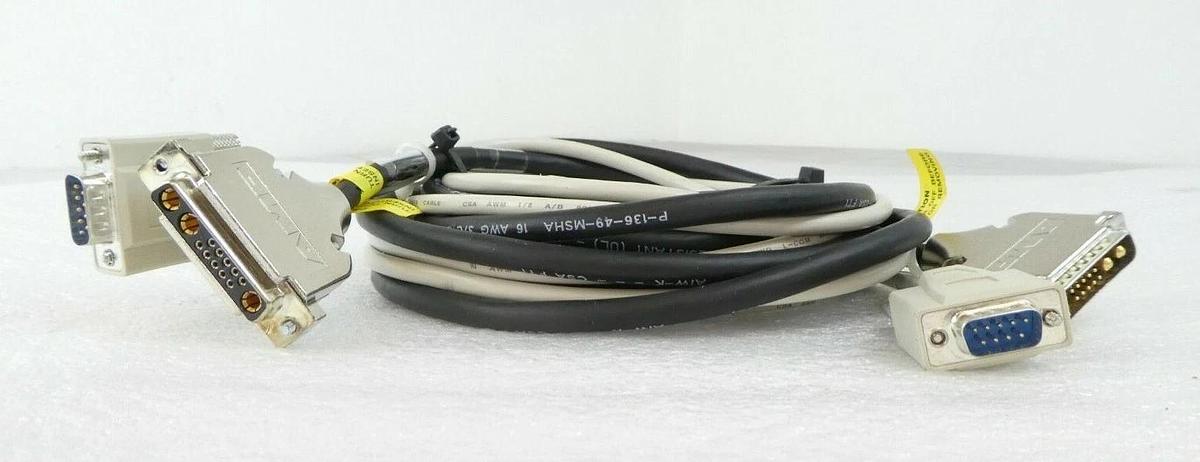 Used Brooks 002-8538-04 Prealigner Interface Cable Set of 2 KLA-Tencor eS31 Working