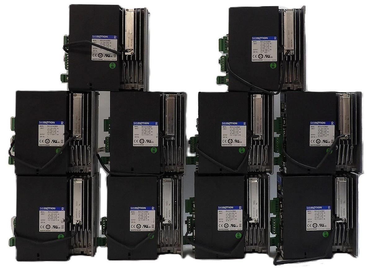 Used Sanyo Denki RS1L01AZB00 Servo Drive SANMOTION R Reseller Lot of 10 Working