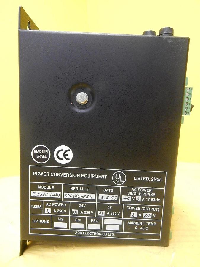 Used ACS Electronics I-SERV-1-110 Anorad Power Conversion Equipment Used Working