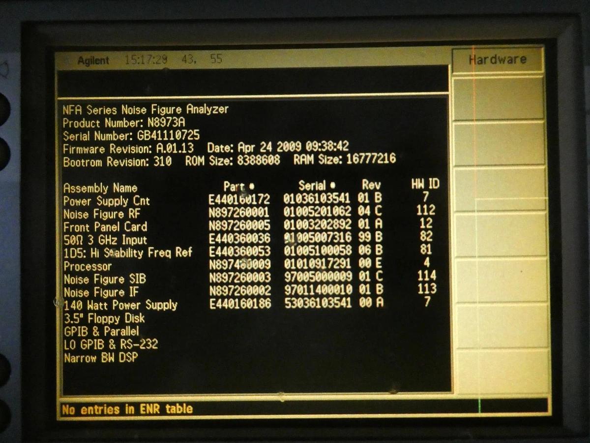 Used Agilent Technologies N8973A Noise Figure Analyzer NFA Series 10MHz-3GHz As-Is