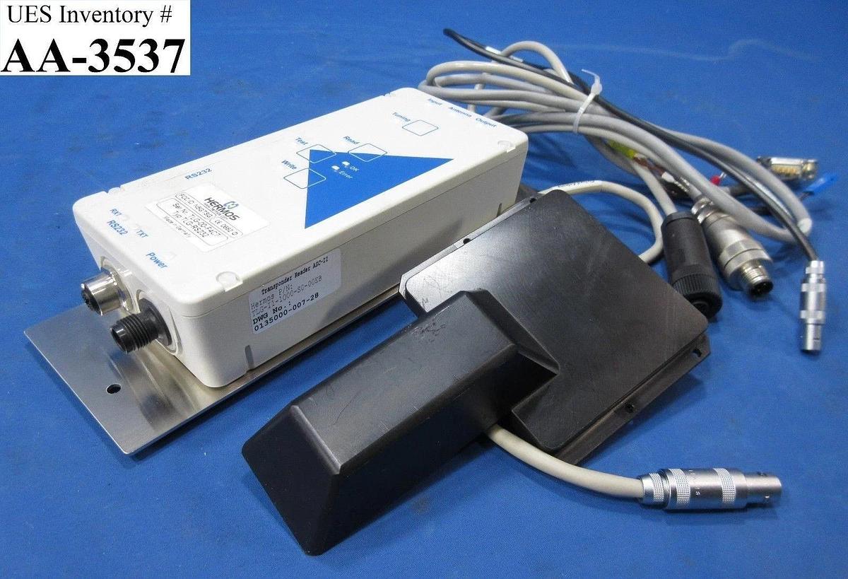 Used Hermos TLG-I1-1000-S0-00EB Transponder Set with Fixload-Antenna Working Spare