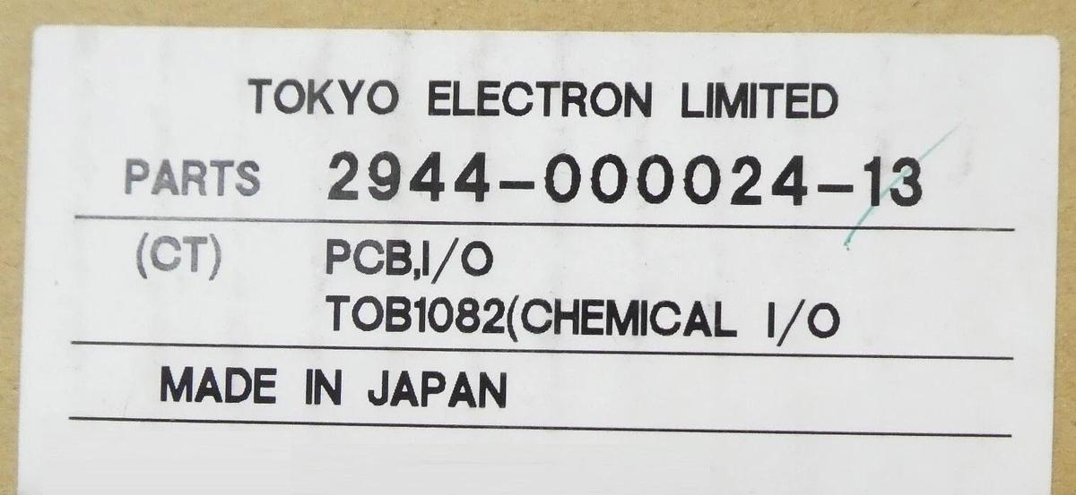 Used TEL Tokyo Electron 2944-000024-13 Chemical I/O Board PCB CPC-T0081A-12 Working