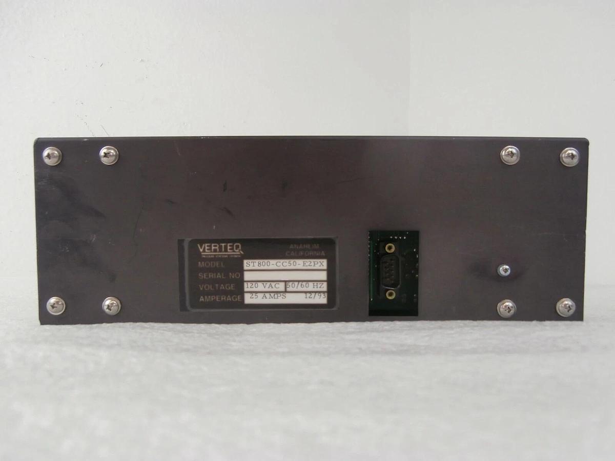 Used Verteq Process Systems ST800-CC50-E2PX Process Control Module Working Surplus