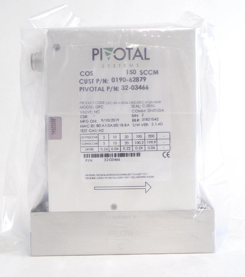 Pivotal Systems 32-03466 Mass Flow Controller MFC AMAT 0190-62879 Lot of 2 New