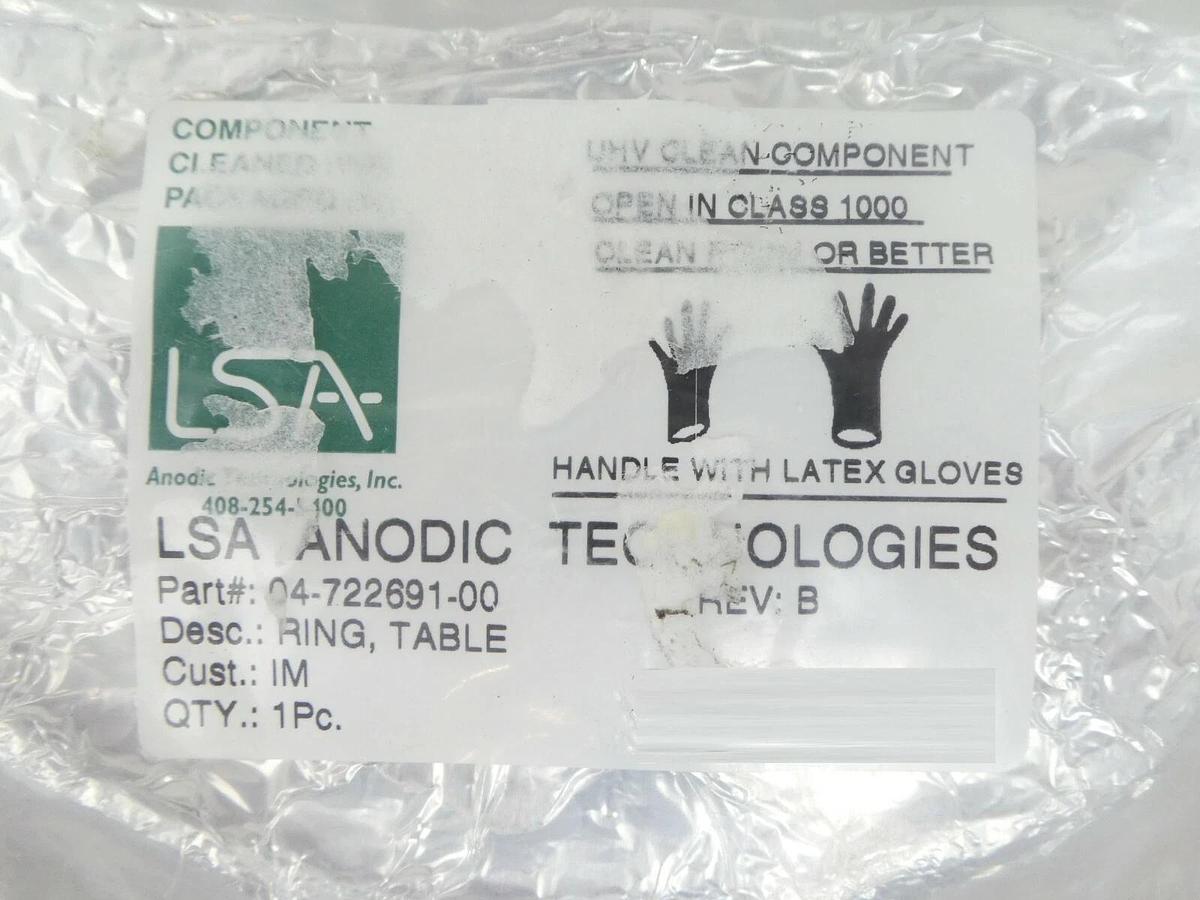 Used Novellus Systems 04-722691-00 Table Ring Cleaned Working Surplus