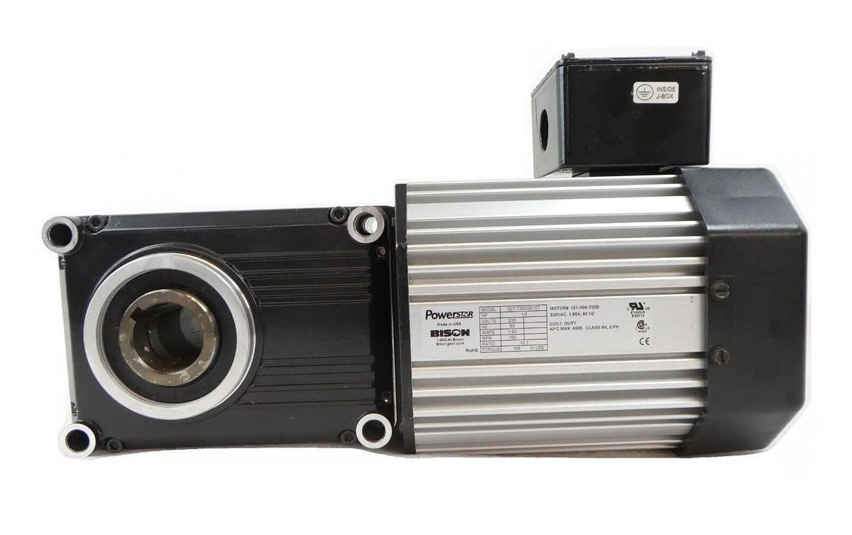 Used PowerSTAR 027-730G0010T Right Angle Hypoid Gearmotor 730 151-H00-700D Working