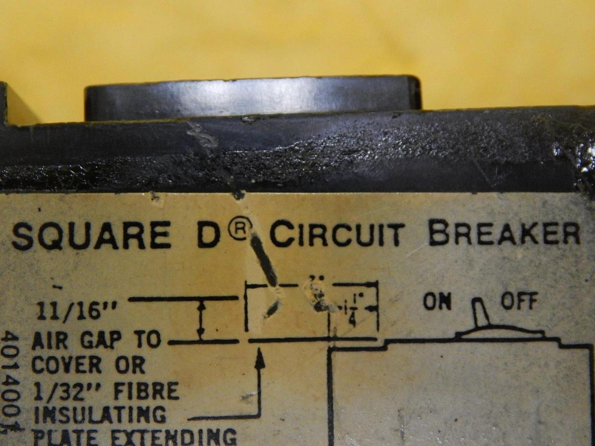 Used Square D 4014001 Magnetic Circuit Breaker Reseller Lot of 2 Used Working