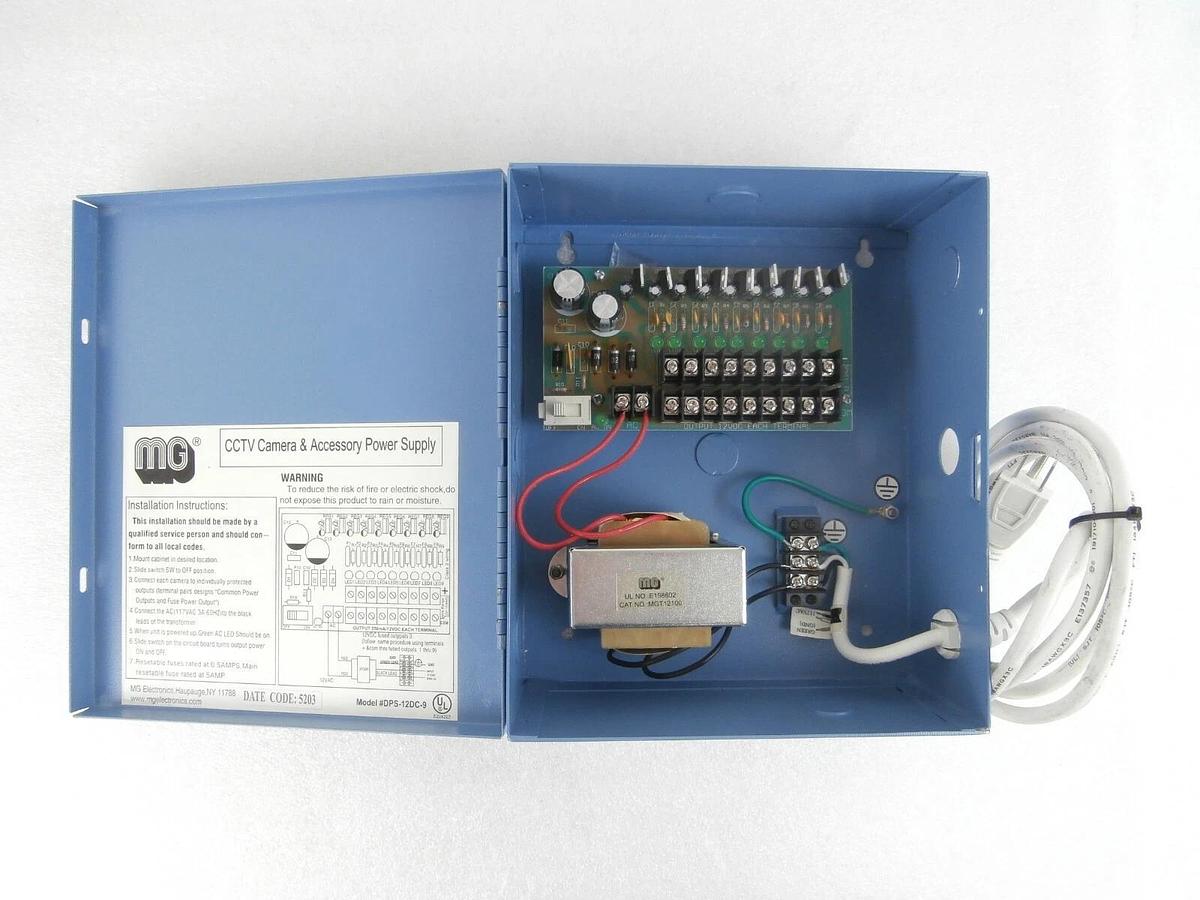Used Watec LCL-903K CCD Camera Set w/Lens Mount and Power Supply DPS-12DC-9 Working