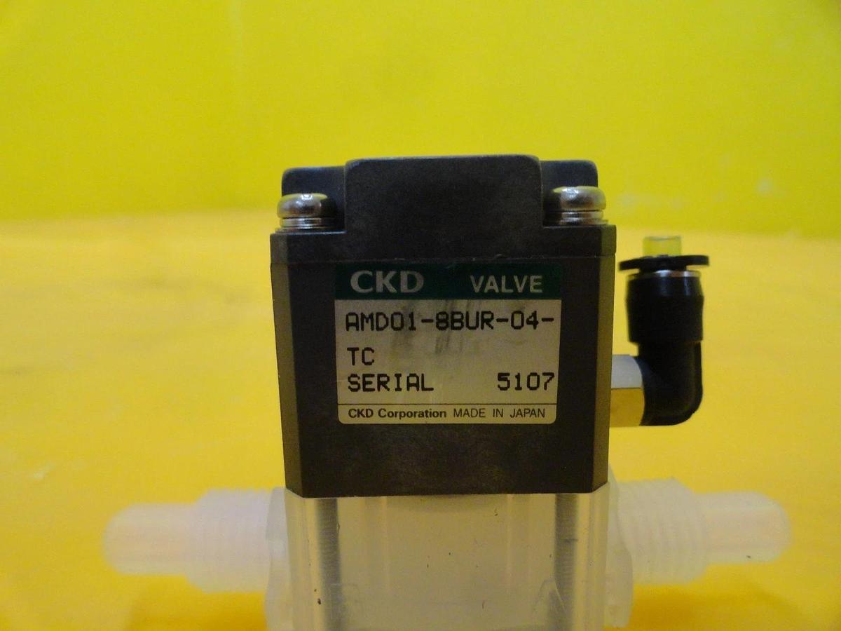 Used CKD AMD01-8BUR-04-TC Pneumatic Valve Photoresist Lot of 10 TEL Lithius Used