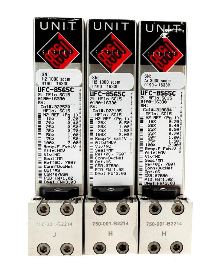Used UNIT Instruments UFC-8565 Mass Flow Controller MFC UFC-8565C Reseller Lot of 14