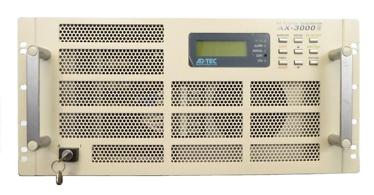 Used ADTEC Plasma Technology AX-3000III RF Plasma Generator AMAT 0190-24250 Surplus