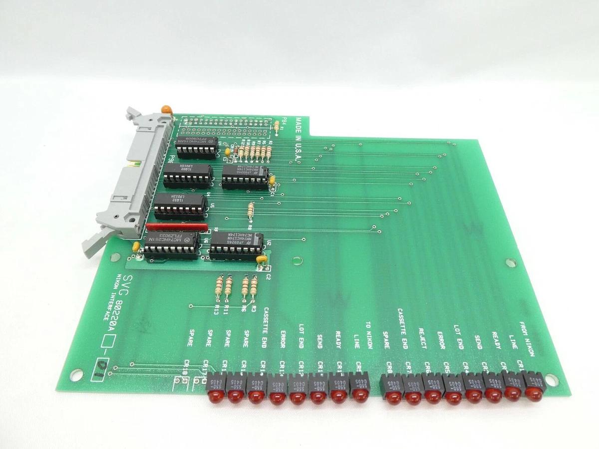 Used SVG Silicon Valley Group 80220A-01 Nikon Interface Board PCB Working Surplus