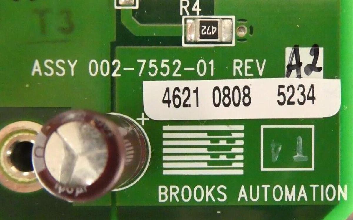 Used Brooks Automation 002-7551-01 Power Supply PCB 002-7552-01 Working Spare
