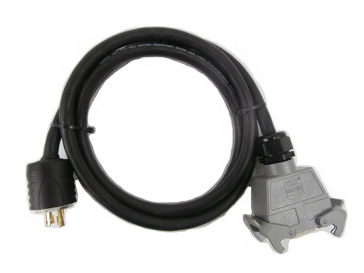 Used Edwards E21909516 iQDP Power Plug with 9 Foot Cable 2.7M iQDP40 iQDP80 Working