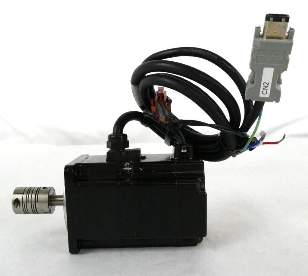 Used Yaskawa Electric SGMPH-01AAE-YA11 AC Servo Motor Assembly Lot of 2 Working